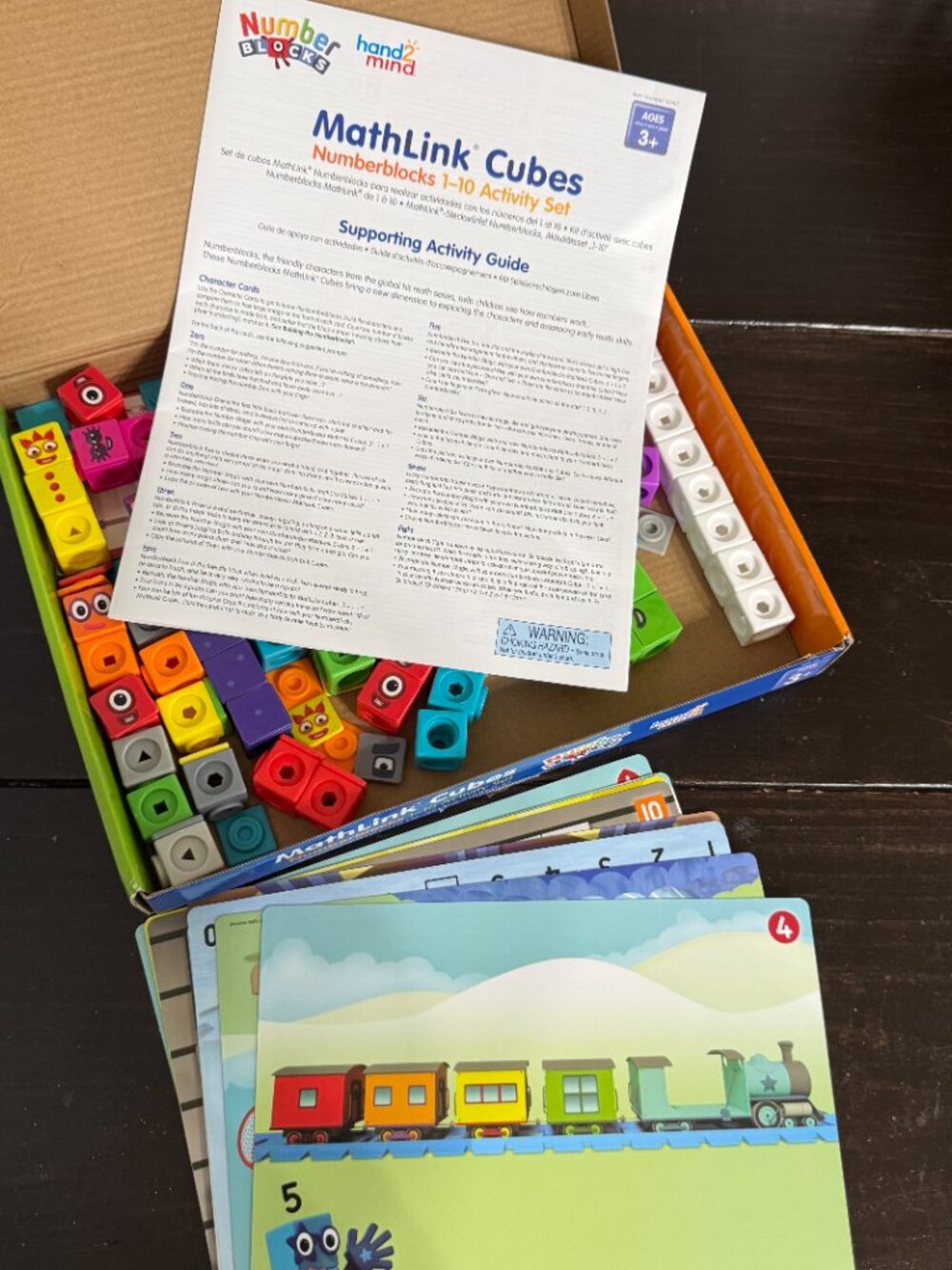 Number Blocks hand2mind MathLink Cubes  1-10 Activity Set, Math Games for Kids 3 - Picture 7 of 7